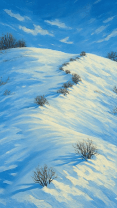 Actual AI Visualization of Thundersnow at Midnight
